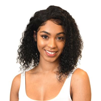 China Hot Selling Jerry Curly Bob Lace Front Wigs Virgin Hair Wigs Wholesale Price Brazilian Jerry Curly Bob Human Hair For Black Women for sale