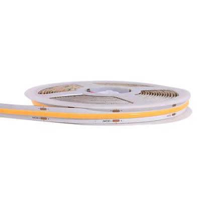 China YINO LED Strip Light DC12V 24V 480leds 10mm IP20 12W/M White Warm White Dotless Residential COB LED Lighting Flexible Strips for sale