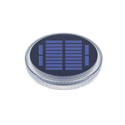 China Solar Powered Outdoor Waterproof Blue Color LED Package Solar Garden Deck Step Lights Large Solar Infill Panel for sale