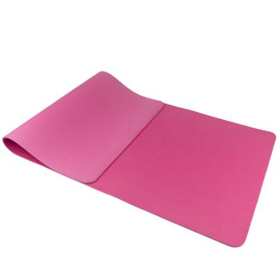 China New Design Yoga Tape Comfortable Mat Fitness Gynastic Mat Shaping Simple Color Tape Yoga Mat for sale