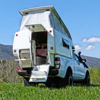 China New Kinlife Lightweight Camping Trailer Off Road Fiberglass Truck Campers For Sale 2022 for sale