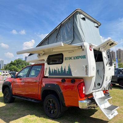 China Lightweight Fiberglass Luxury Family Take Off Road Truck Slide On Ute Pick Up Camper Pod Slide On Truck For Ute With Toilet /Shower for sale