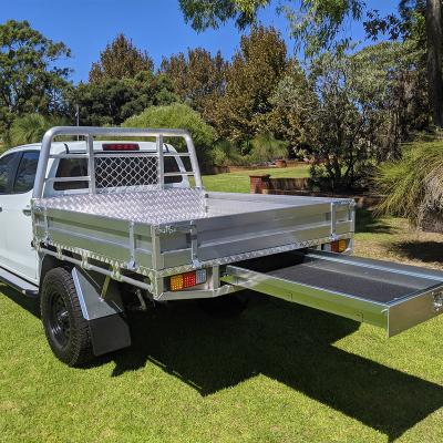 China New Kinlife Waterproof Type Pickup 2022 Australia Design Aluminum Truck Ute Tray With Canopy Tonnean Cover for sale