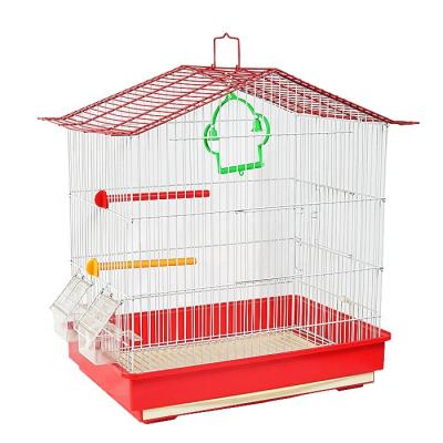 China Viable Breeder Accessories Acrylic Wrought Iron Finches Hanging Rack Folding For Small Birds Wire Cages Flying Extra Large Birdcage for sale