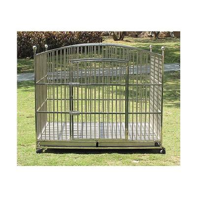 China Durable Large Outdoor Stainless Steel Kennel Dog Metal Cage for sale