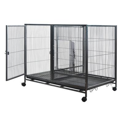 China Stainless Steel Sustainable Large Dog Kennel Outdoor Used Metal Cage for sale