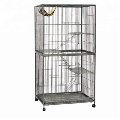 China Large Viable Cages Wooden Pet Villa Transport For Cats Portable Cat Cage for sale