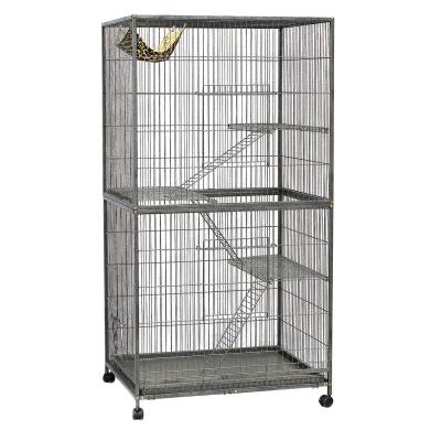 China Sustainable Steel Transport For Pet Toy Wood Wholesale Furniture Product Supplier Large Cat Cage Plastic 2 Mail Scratch Housing for sale