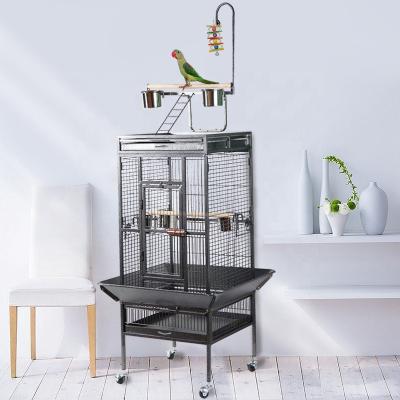 China Large Comfortable White Seed Catcher Foldeble Metal For Cages Vietnam Iny Aviary Decoration Wedding Flight Extra Large Birdcage for sale