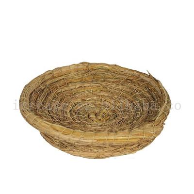 China Viable Wild Outdoor Garden Natural Nesting Coconut Shells Solid Wood Mini Country Style Simulation Twig House For Bird Nest Plastic for sale