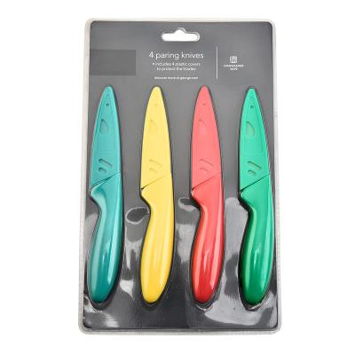 China K0485 Stainless Steel Sustainable Green Kitchen Paring Knife Non Stick Paring Knives for sale