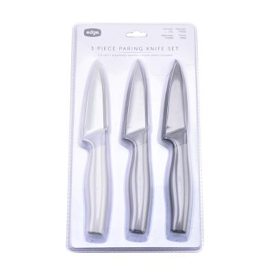 China Viable Charcoal Stock 3.5 Inch Paring Knives Stainless Steel Paring Knives With Guards for sale