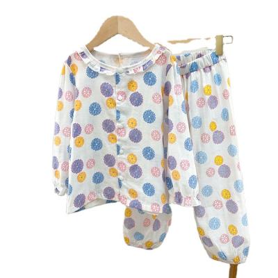 China FFR Viable 2022 NEW Fashion Kids Clothing Sets Sunflower Two Piece Cami Top With Casual Wide Leg Pants for sale