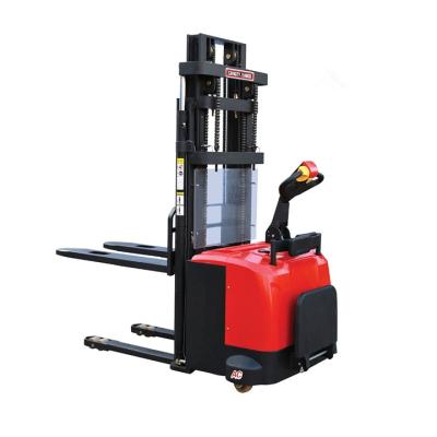 China High Efficiency Outdoor Stacker Manual Hand Forklift Self Loading Portable Forklift Electric Stacker for sale