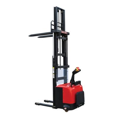 China High Efficiency Auto Stacker Forklift 1.5 Ton Ull Standon Stacker Electric Pallet Fork for sale