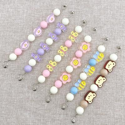 China Fashion Cute Colorful Cell Phone Chain Kawaii Mobile Phone Case Beaded Chain For Girl for sale