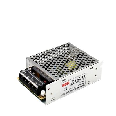 China 5V12A MS-60W MS-60-5 Group Power Supply Small Size Single Change Ultra-thin Power Supply for sale