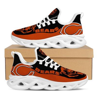 China 1 MOQ Wholesale Durable Dropshipping Customized Printed Logo Football Team Chicago Bears Sepatu Sneaker Mens Womens Sports Shoes for sale