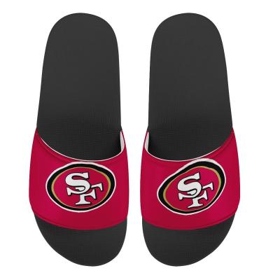 China Wholesale Lightweight 49ers Supports Bengals Logo Women Slipper Clear Sandals Custom Made Flat Slip On Shoes For Lady Beach Slippers Slide For Men for sale