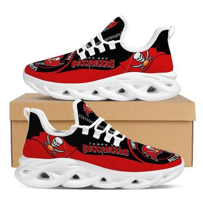 China 1 MOQ Wholesale Durable Dropshipping Customized Printed Logo Football Team Tampa Bay Buccaneers Sepatu Sneaker Mens Womens Sports Shoes for sale