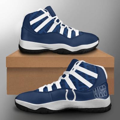 China Wholesale Durable Team Print Design Sneakers Fashion Colts Football National Basketball Shoes Breathable Football Team Casual Shoes for sale