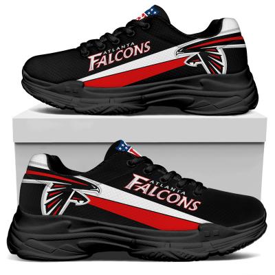 China Custom American Football Team Clumsy Dad Sneaker Custom Comfortable Printed Fashion Trend NFLE Falcons 1pair Manufacturer Image Mens Shoes for sale