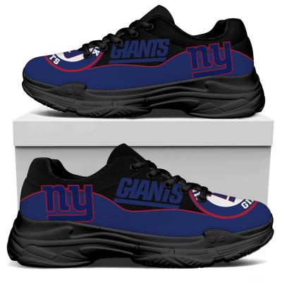 China Custom American Football Team Dad Clumsy Sneaker Custom Comfortable Printed Fashion Trend NFLE Giants 1pair Manufacturer Image Mens Shoes for sale