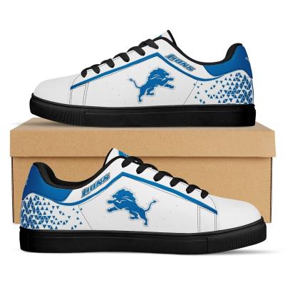 China Custom Made Fashion Trend NFLE Lions 1Pair Designer American Football Team Outside Walking Durable Cheap Designer American Football Team AD Superstar Tennis Skateboard Shoes for sale