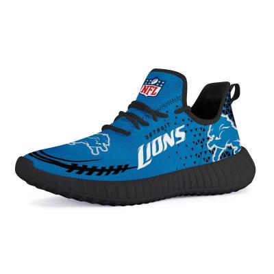 China Fashion Trend NFLE Lions Ultra Soft Shoes Custom Made 1 Pair American Football Shoes Sports Team Logo Yeezy Style Popular Running for sale