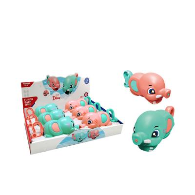 China Rotating Elephant Baby New Water Spray Factory Eco-Friendly Interesting Design Cute Cartoon Gun Bath Toy for sale