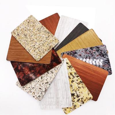 China All Aluminum Wood Finish PVDF Painted Color Texture Wood Sheet Aluminum Coil 3003 Wood Grain ACP Aluminum Composite Panel for sale