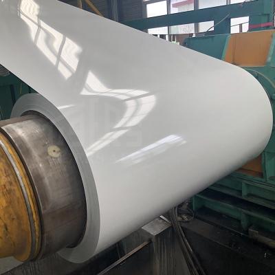 China All coated aluminum coil RAL9003 RAL9010 RAL9006 RAL9016 1050 white color 3003 3105 h14 painted aluminum coil for truck trailer for sale