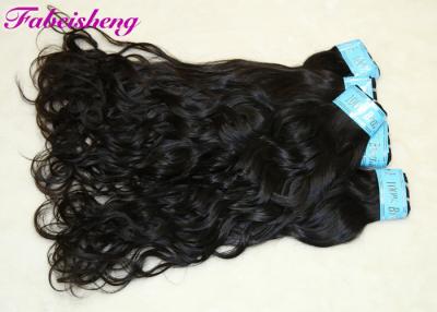 China 100% Unprocessed Weft Hair Extensions , Black Hair Extensions Natural Water Wave for sale