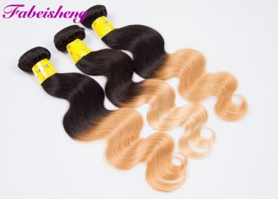 China Peruvian Virgin Ombre Colored Hair Extensions Natural Wavy 10 Inch - 30 Inch for sale