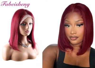 China Premium Straight Lace Wigs with Baby Hair and Flawless Texture Double Drawn Coloe 99J Wig zu verkaufen