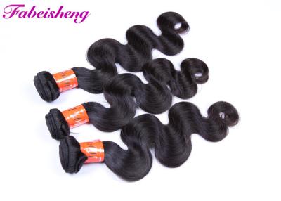 China Unprocessed Virgin Brazilian Body Wave , 22'' 24'' 26'' 100% Black Hair Extensions for sale