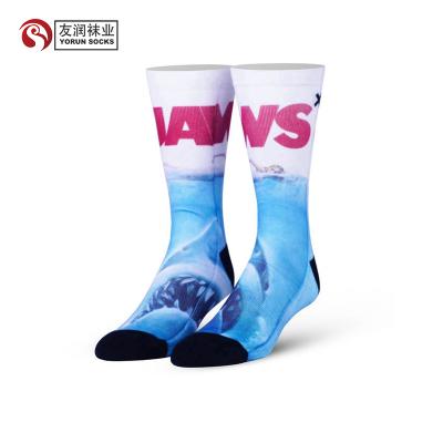 China YR-A 668 Sublimation Shark Viable Socks for sale