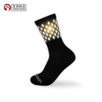 China YR-A 807 Antibacterial Glow In The Dark Socks Reflective Socks for sale