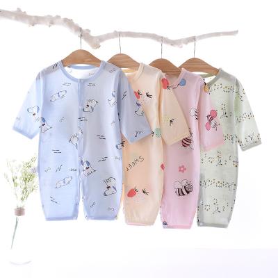 China Spandex Soft Lightweight Babies' Romper Cotton Baby Boy's Rompers/Newborn Bamboo Summer Cute Animal Bamboo Fiber Print Babies Fiber Clothes for sale