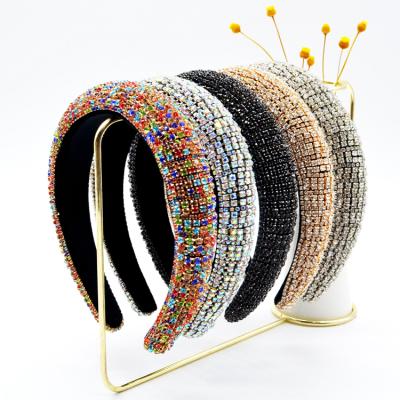 China Luxury Fashion Accessories Women Hairband Girls Headband Rhinestone Rhinestone Headbands for sale