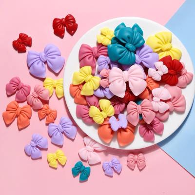 China No 4 Size Candy Bow Resin Flatback Cabochons DIY Scrapbooking Decorative Craft For Jewelry Making Nail Charms for sale