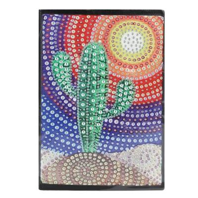 China 50 Pages Modern Diamond Painting Cross Stitch A5 Notebook Diary Book DIY Mandala Special Shaped Diamond Embroidery for sale