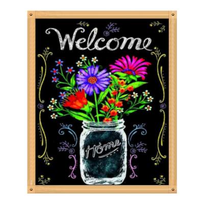 China Modern Decorative Blackboard Painting Wall Art 5D Diamond Oil Painting Cloth DIY Painting Set for sale