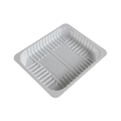 China Hot Selling Clear Vegetable Fruit Food Rectangular Disposable Plastic Tray Or Black Meat Packaging In Supermarket for sale