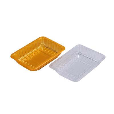 China Disposable Frozen Food Packaging Food Grade Biodegradable PP Blister Plastic Food Tray For Meat for sale