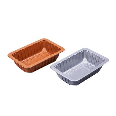 China Disposable Plastic Food Meat Tray Suitable For CARD Packaging for sale