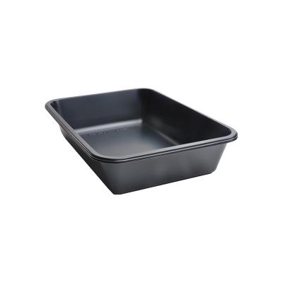 China Custom ovenproof disposable plastic quick cpet tray ovenproof container for food for sale