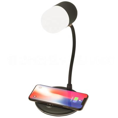 China Desk lamp ; wireless charger; Music Speaker Adjustable 3 in 1 LED Desk Lamp Wireless Speaker Wireless Charger IOS Mobile Phone Touch Control Charger for sale