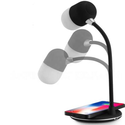 China Desk lamp ; wireless charger; Music Speaker Table Lamp LED Desk Night Lamp Eye Protection Study Reading Light USB Rechargeable Office Work Table Lamp for sale