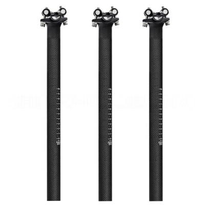 China Super Lightweight Carbon Seat Post Fiber MTB Road Bike Seatpost 27.2 30.8 31.6mm Carbon Fiber Clip Can Protect Saddle Carbon Rail for sale